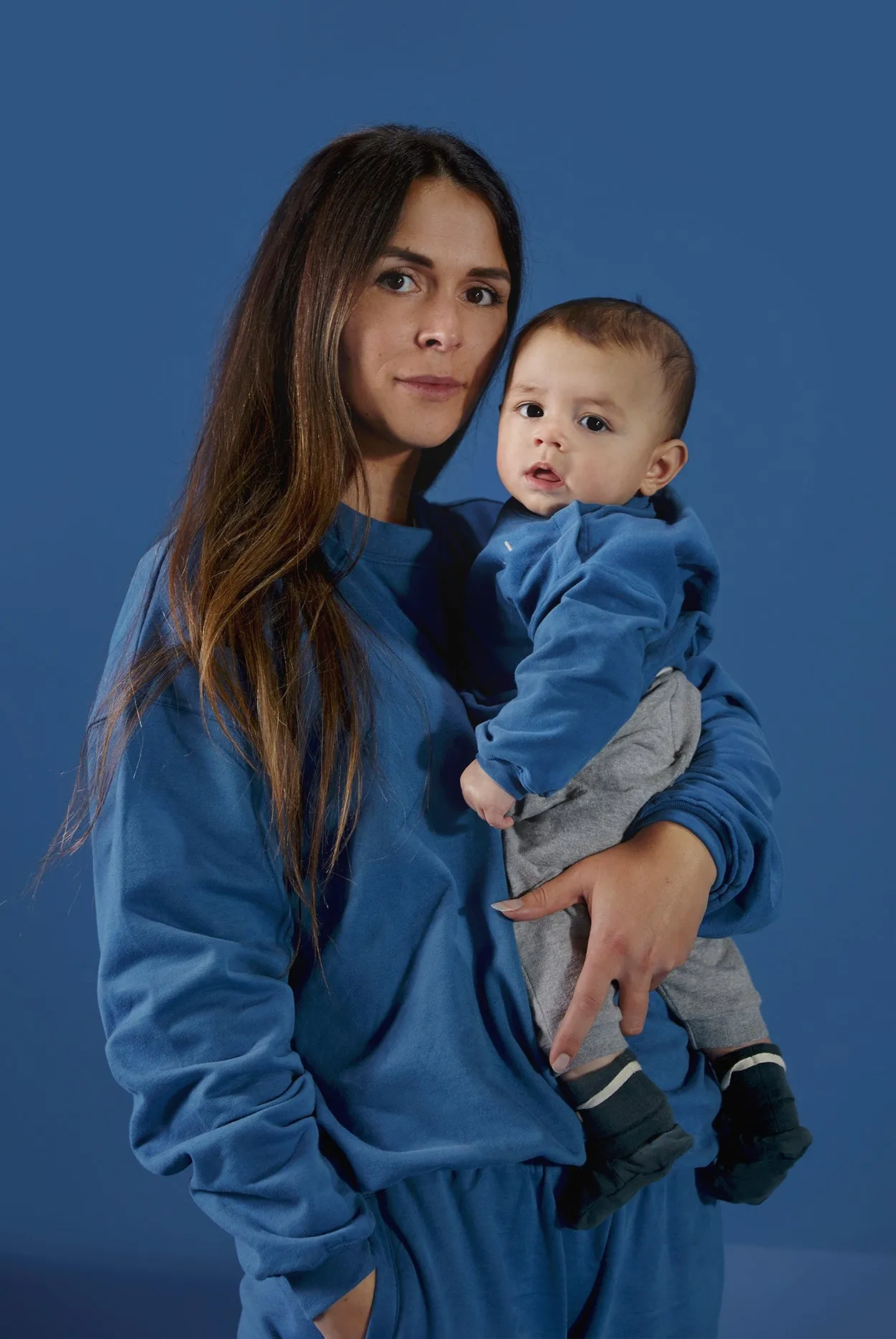 Adult Dropped Shoulder Sweater | Blue Moon