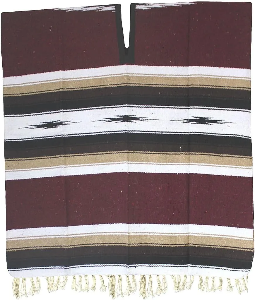 Del Mex Mexican Diamond Woven Eastwood Poncho