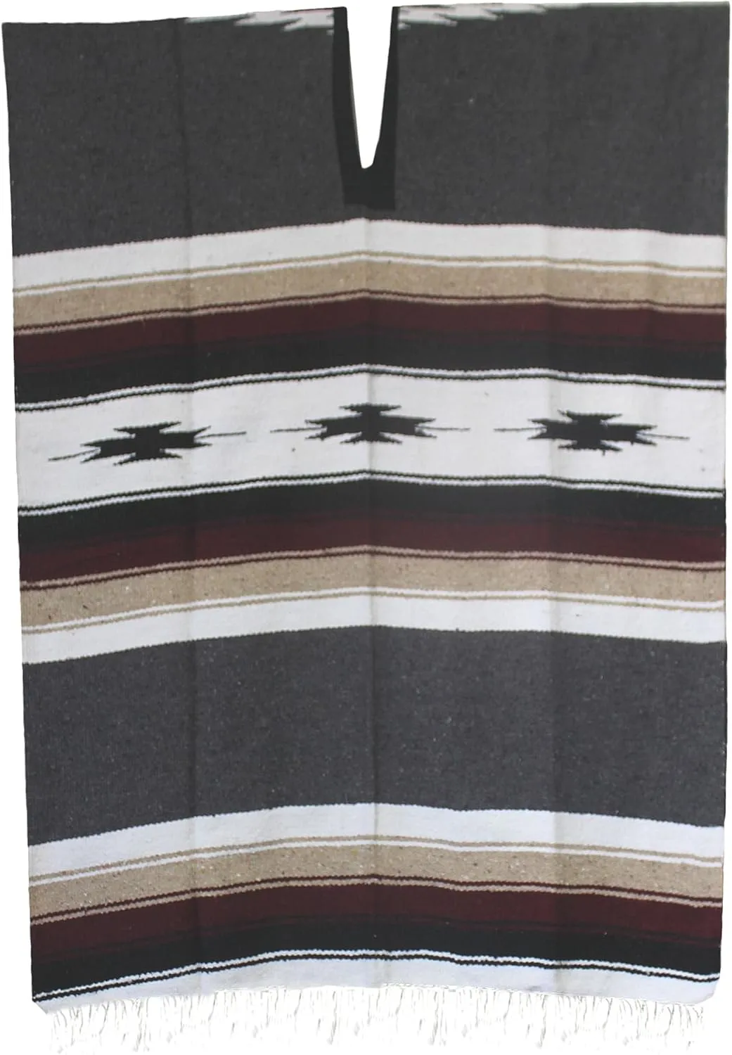 Del Mex Mexican Diamond Woven Eastwood Poncho