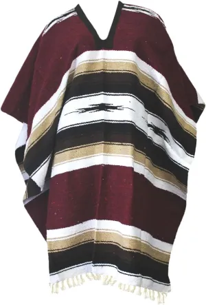 Del Mex Mexican Diamond Woven Eastwood Poncho
