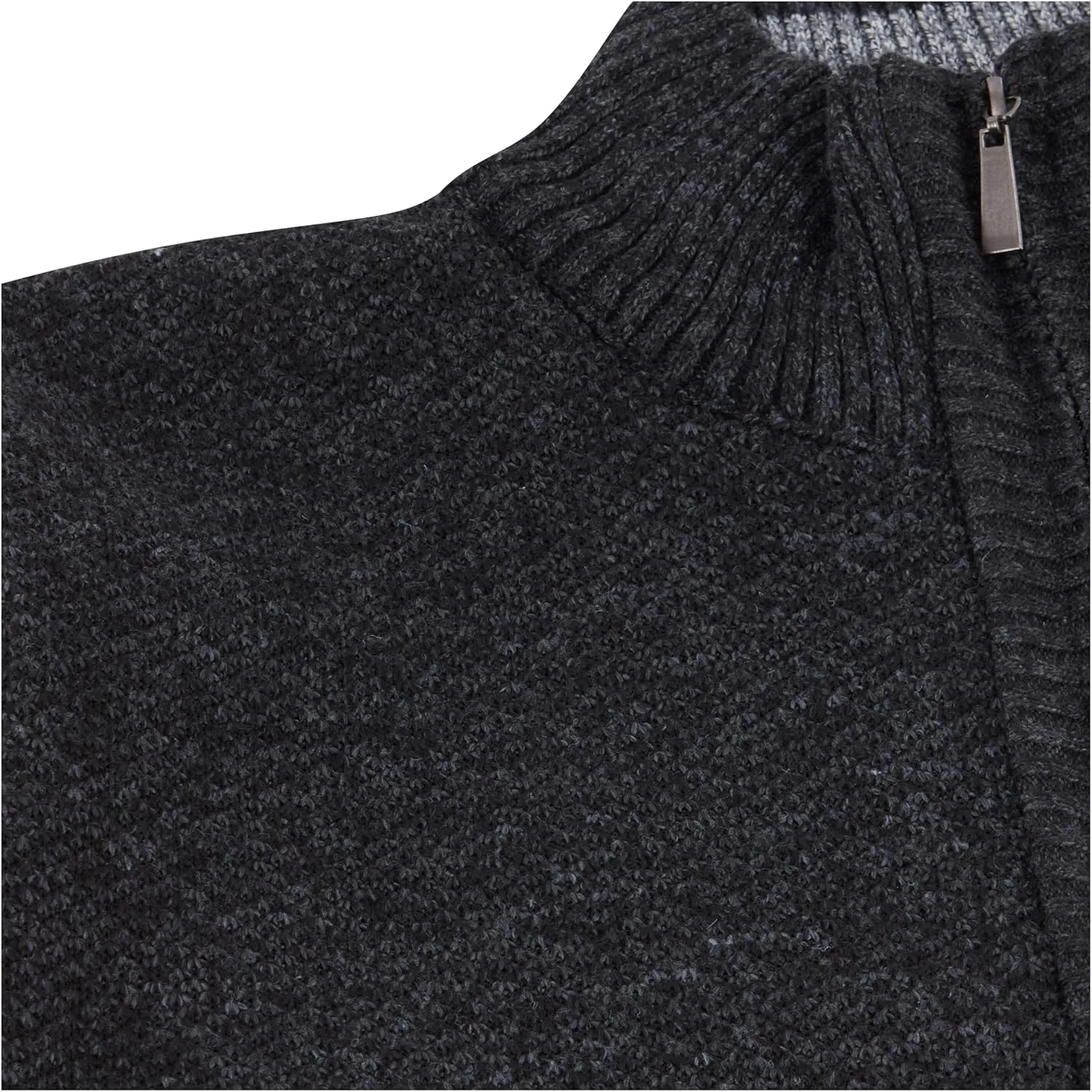 Men's Shawl Collar Cable Knit Cardigan Sweater, Full Zip Sherpa Lined, with Pockets