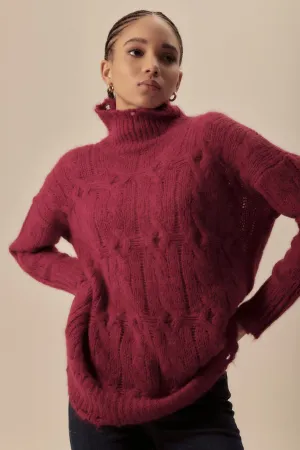 Mock neck pullover 7486