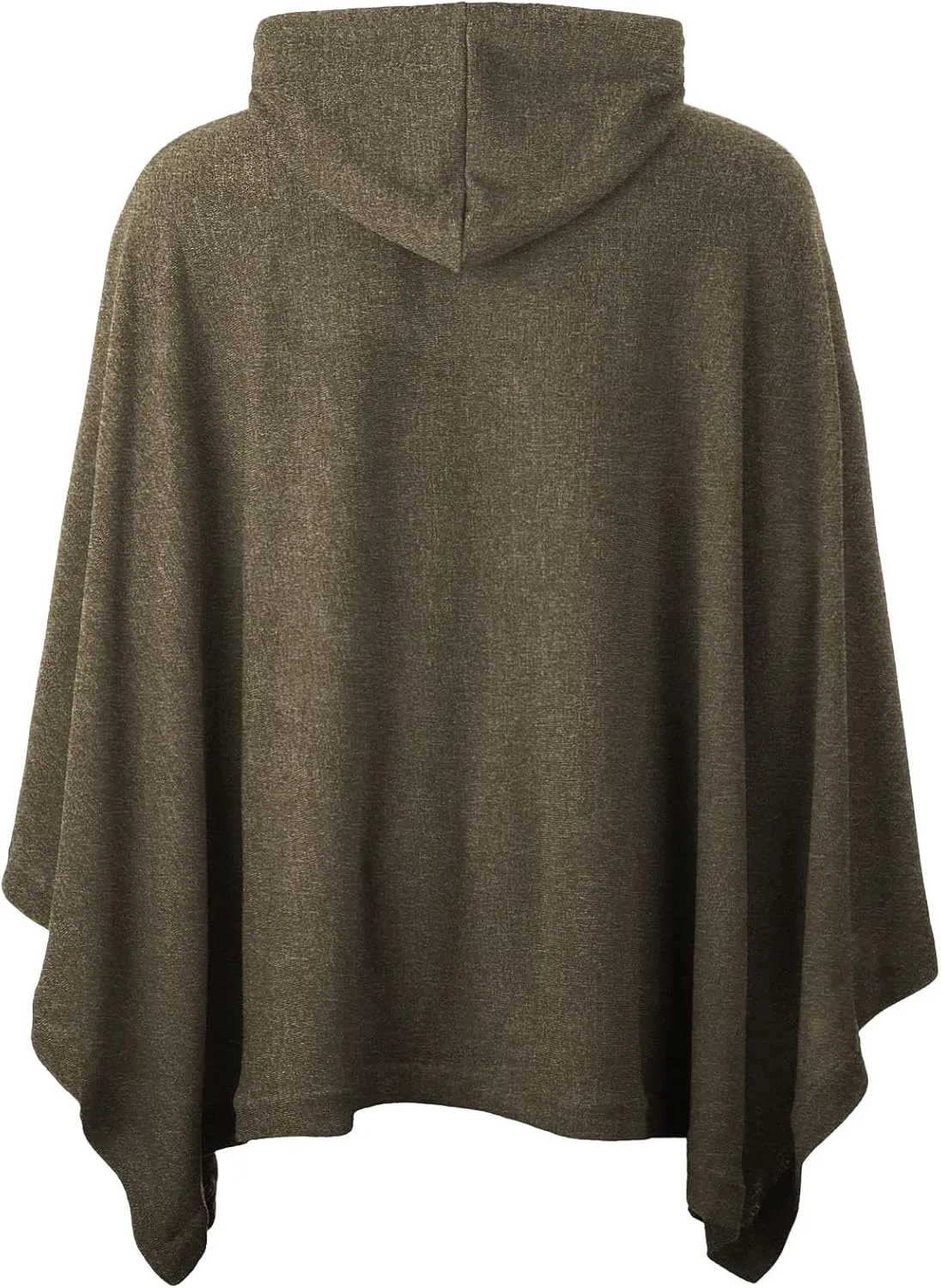 Ohoo Men's Hooded Poncho Cape Cloak Fashion Hoodie Pullover with Pocket