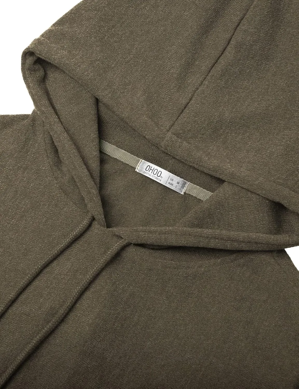 Ohoo Men's Hooded Poncho Cape Cloak Fashion Hoodie Pullover with Pocket
