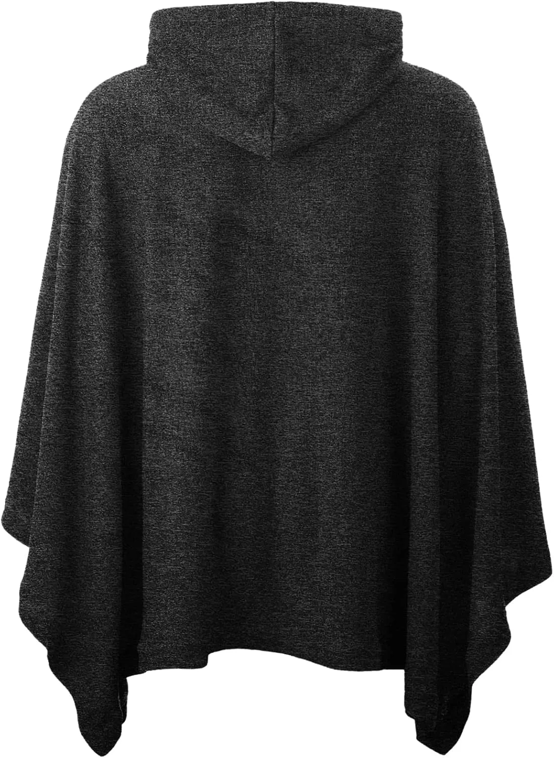 Ohoo Men's Hooded Poncho Cape Cloak Fashion Hoodie Pullover with Pocket