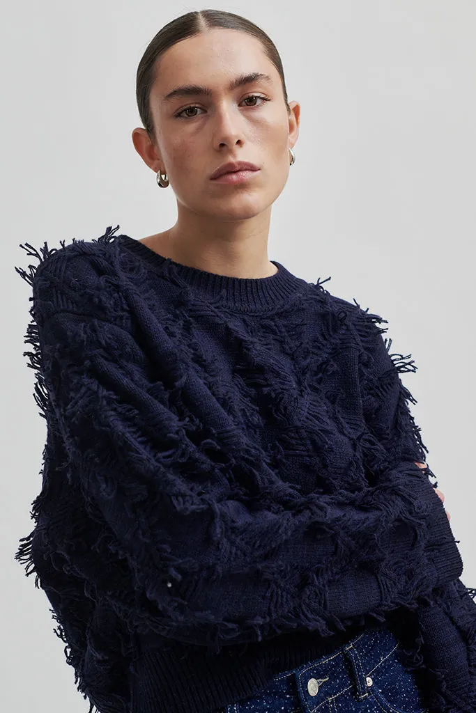 Second Female - Carli Knit O-Neck - Vulcan