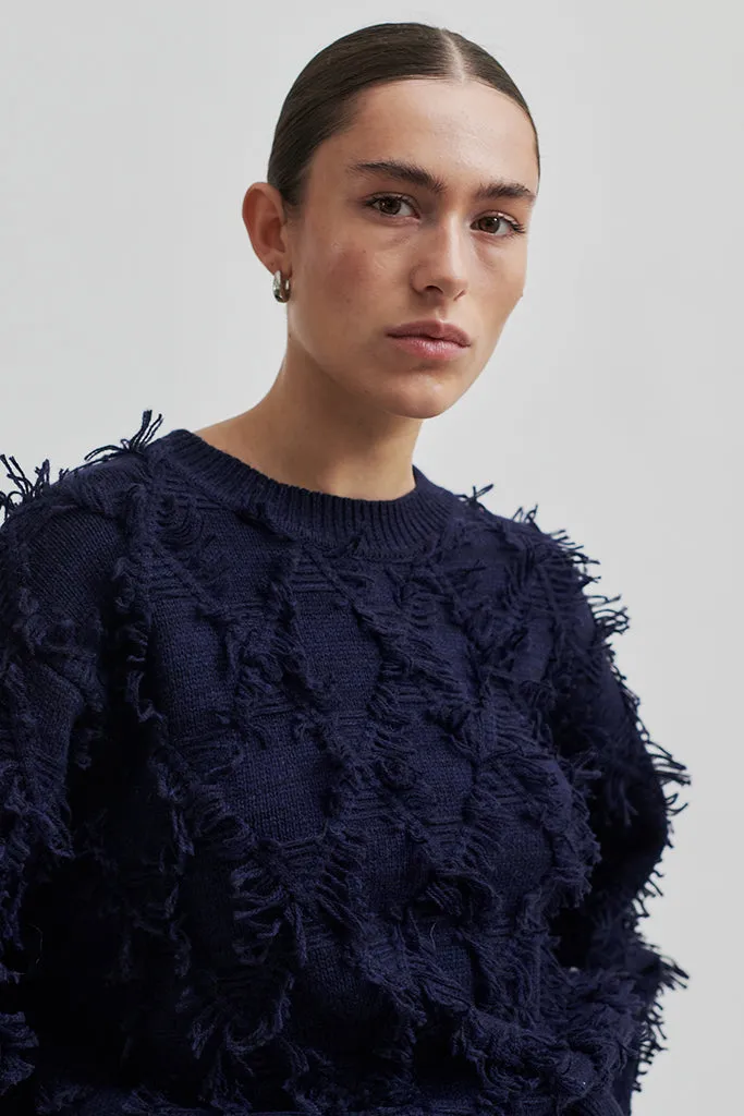 Second Female - Carli Knit O-Neck - Vulcan